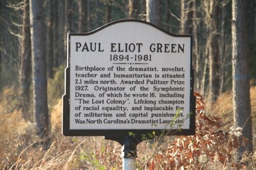 Paul Green historical marker